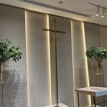 ウェスティンホテル横浜の写真｜洗礼されたチャペルでした！
木の温もり、白とグリーンのシンプルでオシャレなイメージでした！