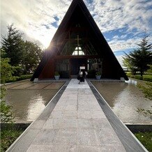 天空の桝水高原教会の画像