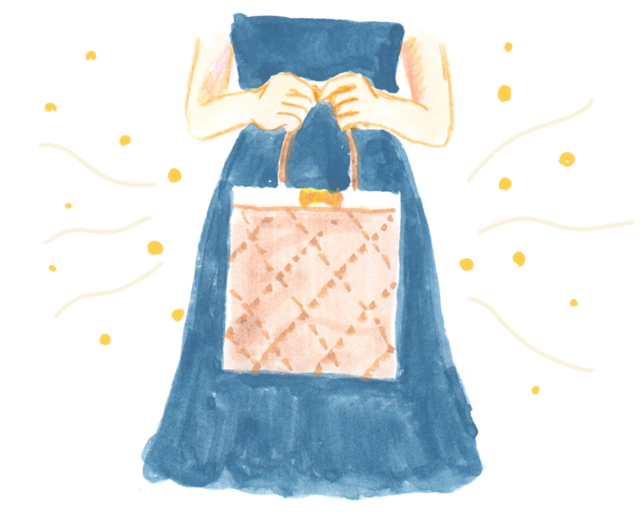 結婚式にふさわしいサブバッグ