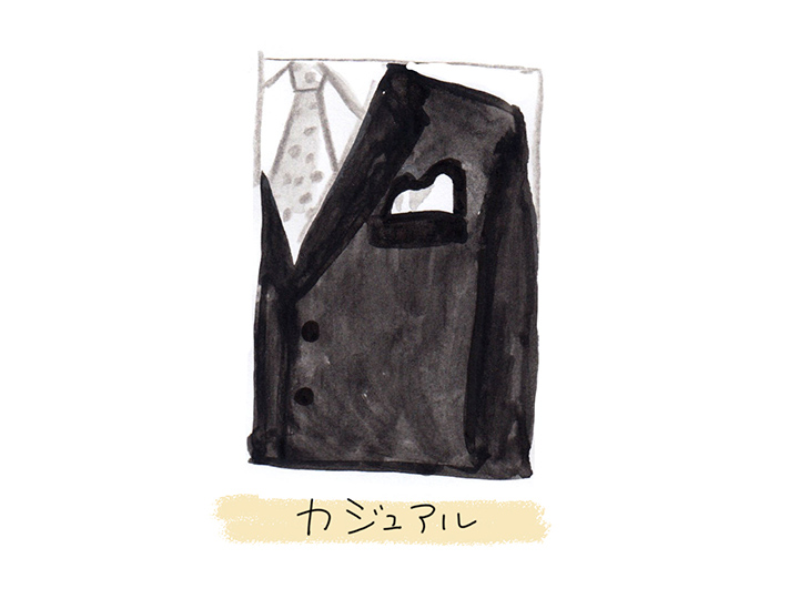 ポケットチーフの折り方　パフド