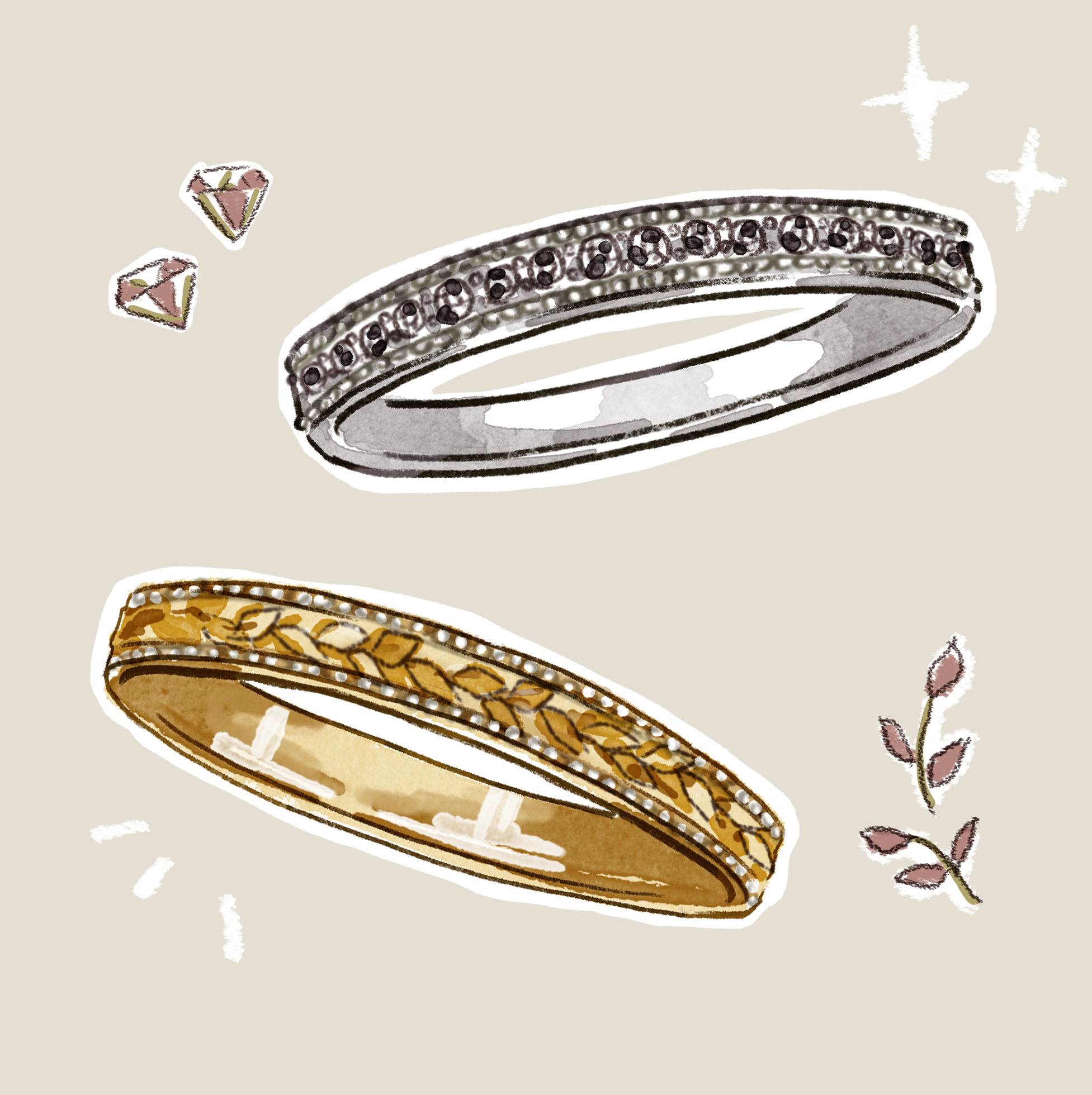 ミルグレインの指輪のデザイン