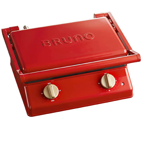 BRUNO　グリルサンドメーカー　ダブル　レッド／BRUNO株式会社