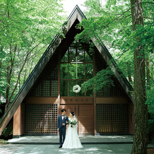軽井沢高原教会の結婚式