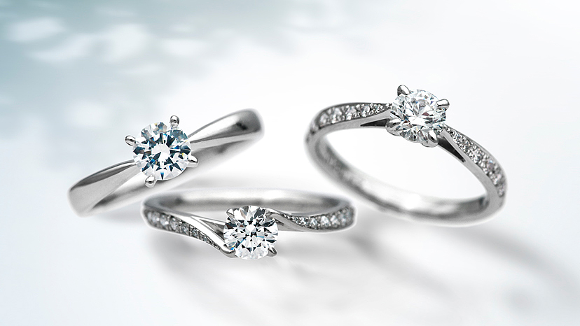 1ct以上をはじめ300点以上のダイヤが揃う