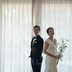 WITH THE STYLE FUKUOKA （ウィズザスタイルフクオカ）：九州の玄関口・博多なら親族や遠方ゲストの移動もスムーズ。リゾート感が漂うおしゃれな雰囲気も気に入った