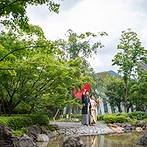 京都　北山モノリス（ＫＹＯＴＯ　ＫＩＴＡＹＡＭＡ　ＭＯＮＯＬＩＴＨ）：京都らしさを感じる日本庭園はゲストに喜んでもらえるはず。スタッフの行き届いた対応も魅力だった