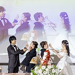 ノートルダム周南 Notre Dame SHUNAN：ゲストも一緒に楽しめる演出を取り入れて賑やかなひと時。家族にも感謝を伝えることができて感無量