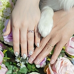 ロックハート城：プランナーといつでもやりとりでき安心して準備できた。前撮りから当日まで愛犬と一緒のウエディングが実現