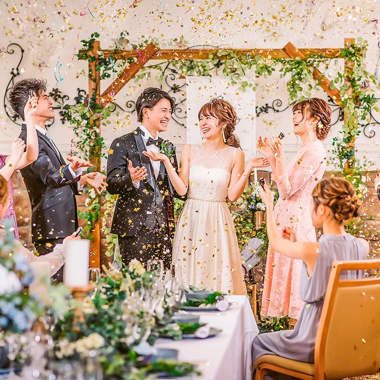 ちゃきな様へ♥4/12結婚式 友達の結婚式♡ どちゃくそいい日だったなぁ え？ちゃんと泣いた