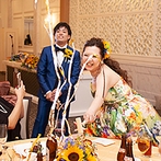 インペリアルウイング富山迎賓館：家族と一緒の多彩な演出を盛り込んだ。着物姿の母や友人とノリノリのダンスパフォーマンスも披露！