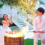 ララシャンス 迎賓館：県外から訪れる新婦のゲストを、高知らしさでおもてなし。楽しく会話が弾み、心通い合うひとときに