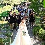 三瀧荘：大切な人達と幸せをわかちあえる結婚式はやっぱりいいもの！一生に一度の花嫁姿をたくさん祝福してもらって