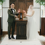 Ｏｒａｎｇｅ　Ｖｅｒｔ（オランジュ：ベール）：美味しいお酒とごはんが好きなふたりのオリジナル挙式。毎年お祝いするためのBOXをゲストと作った