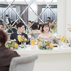 ＡＮＥＬＬＩ　軽井沢（アネーリ　軽井沢）：色とりどりの花々で彩り、ロマンチックな演出も。デザートビュッフェ付きのおもてなしがゲストに大好評