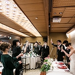 名古屋　河文：本格的な和の料亭で海外のエッセンスを取り入れたおしゃれな披露宴。ゲストにスポットを当てる演出も