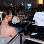 ノートルダム八戸 Notre Dame HACHINOHE：参加する人も見る人も楽しめるゲームで会場に一体感。想いを込めた新婦のピアノの生演奏で感動が広がった