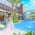 ララシャンス HIROSHIMA迎賓館：広島駅から車で1分！水・光・緑が広がる都心のリゾート貸切邸宅で非日常のおもてなし