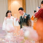 インスタイルウェディング京都（InStyle wedding KYOTO）：美味しい料理とお酒、心づくしのおもてなしで気分も明るく！ゲストと想いをわかちあい、交流を深められた