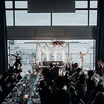 BAYSIDE GEIHINKAN VERANDA minatomirai：横浜らしい風景も楽しめる開放感たっぷりの貸切空間。花火入場などバルコニー演出も存分に満喫した