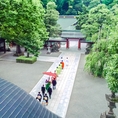 大國魂神社　結婚式場：1910年以上守られ続けている自然豊かな杜で、家族の絆を深める神前式