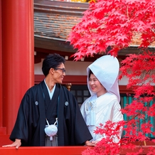 生島足島神社の結婚式