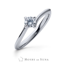 KINSYODO BRIDAL　（金正堂本店）:【星の砂】　イリスひとつのダイアモンドの原石をふたりの指輪に留める結婚指輪