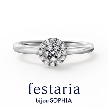 festaria bijou SOPHIA:【Sourire（スリール）】愛を誓う教会のステンドグラスを表現したサイドビュー