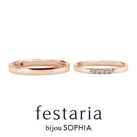 festaria bijou SOPHIA:【Soleil（ソレイユ）】スタイリッシュでシャープな印象の平打ちデザイン