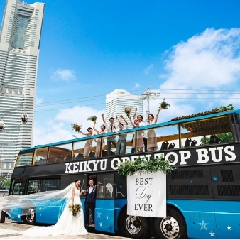 ザ コンチネンタル横浜：【写真重視の方】みなとみらいをバスで周遊！フォト＆パーティ婚