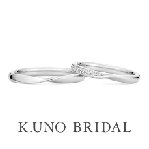 K.UNO BRIDAL（ケイウノ ブライダル）:【リボン】リボンがモチーフのシンプルな結婚指輪