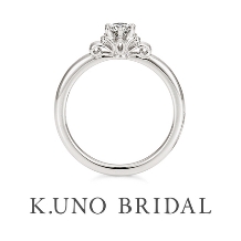 K.UNO BRIDAL（ケイウノ ブライダル）:【ケイウノ】“花冠”をモチーフにした可憐なデザイン