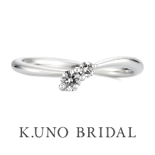 K.UNO BRIDAL（ケイウノ ブライダル）:【コメット】さりげなくきらめくダイヤが普段使いしやすいデザイン