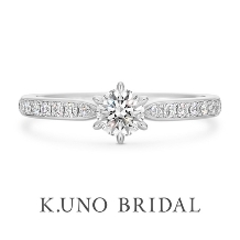 K.UNO BRIDAL（ケイウノ ブライダル）_＜11/3発売＞【ブライトネス】メレダイヤモンドが華やかに輝く婚約指輪