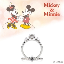 [Disney] -Mickey Arabesque-「ミッキーマウス」婚約指輪
