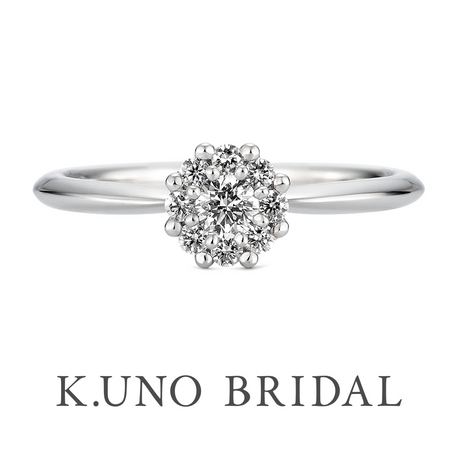 K.UNO BRIDAL（ケイウノ ブライダル）:【ケイウノ】クラウンをデザインした、側面までも美しいリング