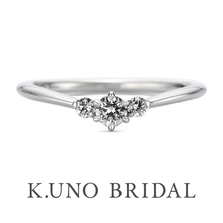 K.UNO BRIDAL（ケイウノ ブライダル）:【ケイウノ】寄り添うダイヤがブーケのように輝いて。幸せな気持ちをいつまでも