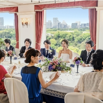 ＫＫＲホテル東京：【少人数W】家族やゲストに感謝をこめて挙式会食【試食付】