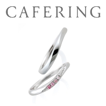 希少なピンクダイヤモンドのグラデーションが美しいカフェリング【ローブドゥマリエ】