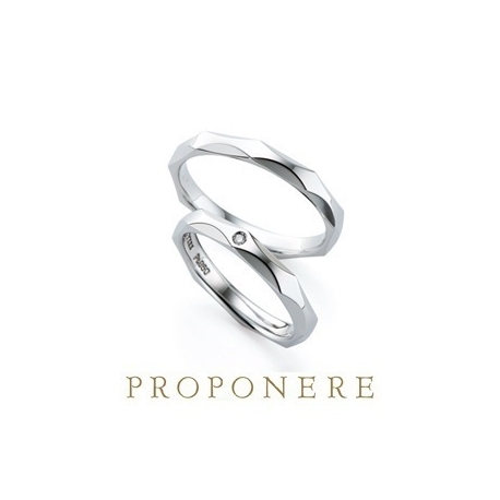 Ishigami　Bridal／イシガミブライダル:PROPONERE(プロポネール）美しい波模様の結婚指輪　ヴォーグ（波）