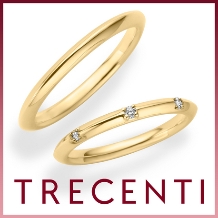 TRECENTI（トレセンテ）:【チポーラ３】 ダイヤの輝きをきわ立たせるシンプルなデザイン