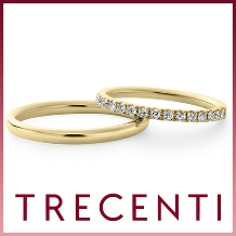 TRECENTI（トレセンテ）:【ハーフエタニティ01】途切れなく並ぶダイヤモンドは、ふたりで過ごした日々を象徴