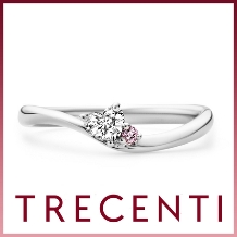 TRECENTI（トレセンテ）:【モダンハート】ダイヤモンドの美しいシェイプにこだわったハートモチーフ