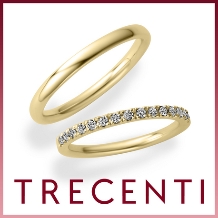TRECENTI（トレセンテ）:【ハーフエタニティ01】途切れなく並ぶダイヤモンドは、ふたりで過ごした日々を象徴