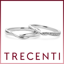 TRECENTI（トレセンテ）:【トリニタ】メレダイヤモンドの美しい流れが洗練されたデザイン。