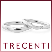 TRECENTI（トレセンテ）:【ウルバーノV双子ダイヤモンド】凛とした存在感を放つダイヤモンドが特徴