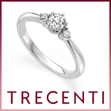 TRECENTI（トレセンテ）:【トリニタ・ドルチェ】センターダイヤに華やかさを添える伝統的なデザイン