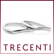 TRECENTI（トレセンテ）:【ローサ ウェーブ】愛されるよろこび。きらめくダイヤモンドを薬指に添えて
