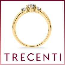 TRECENTI（トレセンテ）:【トリニタ】センターダイヤに華やかさを添える伝統的なデザイン