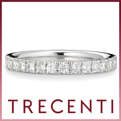 TRECENTI（トレセンテ）:【ハーフエタニティ04】途切れなく並ぶダイヤモンドは、ふたりで過ごした日々を象徴