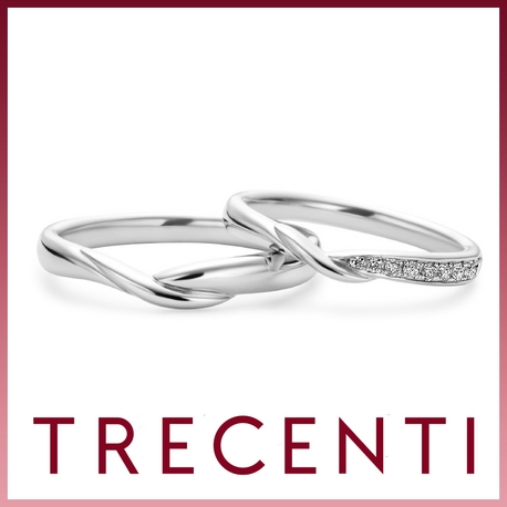 TRECENTI（トレセンテ）:【トリニタ】メレダイヤモンドの美しい流れが洗練されたデザイン。